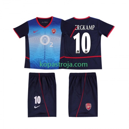 Billiga Fotbollströjor Arsenal BERGKAMP 10 2004 Retro Barn Borta tröja 2002 Kortärmad